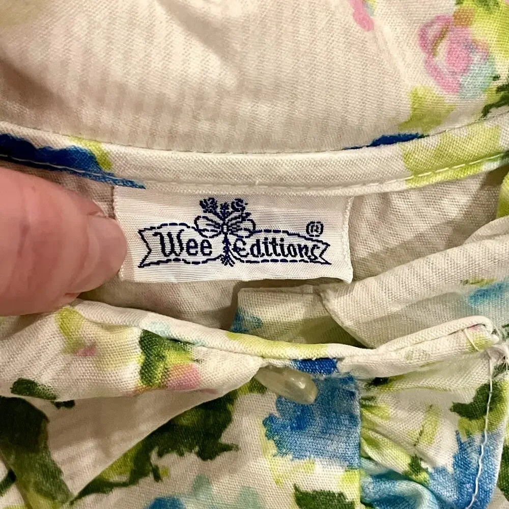 Vintage 60s 70s Wee Editions Toddler's Children's Dress 3T